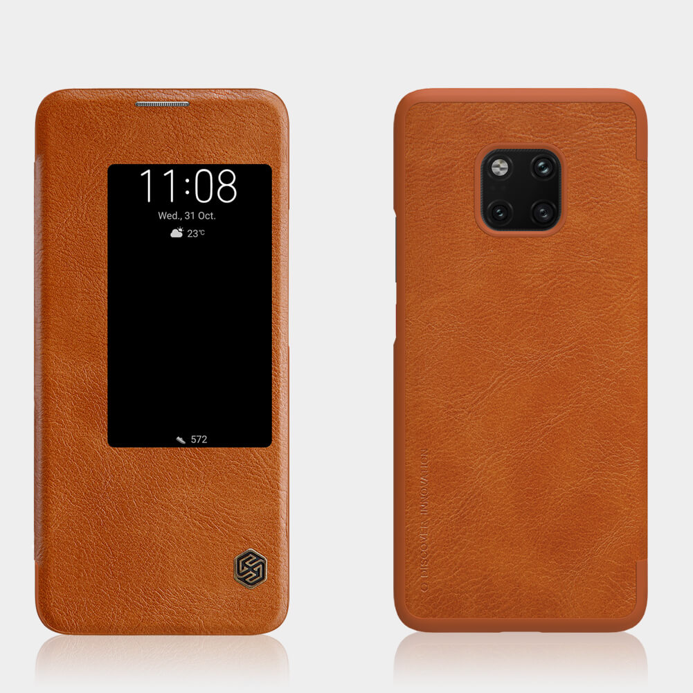 Huawei Mate 20 Pro Nillkin QIN Leather Card Window Wallet Flip Case 100% Official