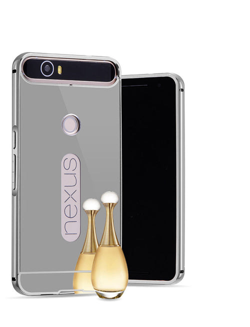 Huawei Nexus 6P Aluminum Metal Bumper Mirror Back Cover