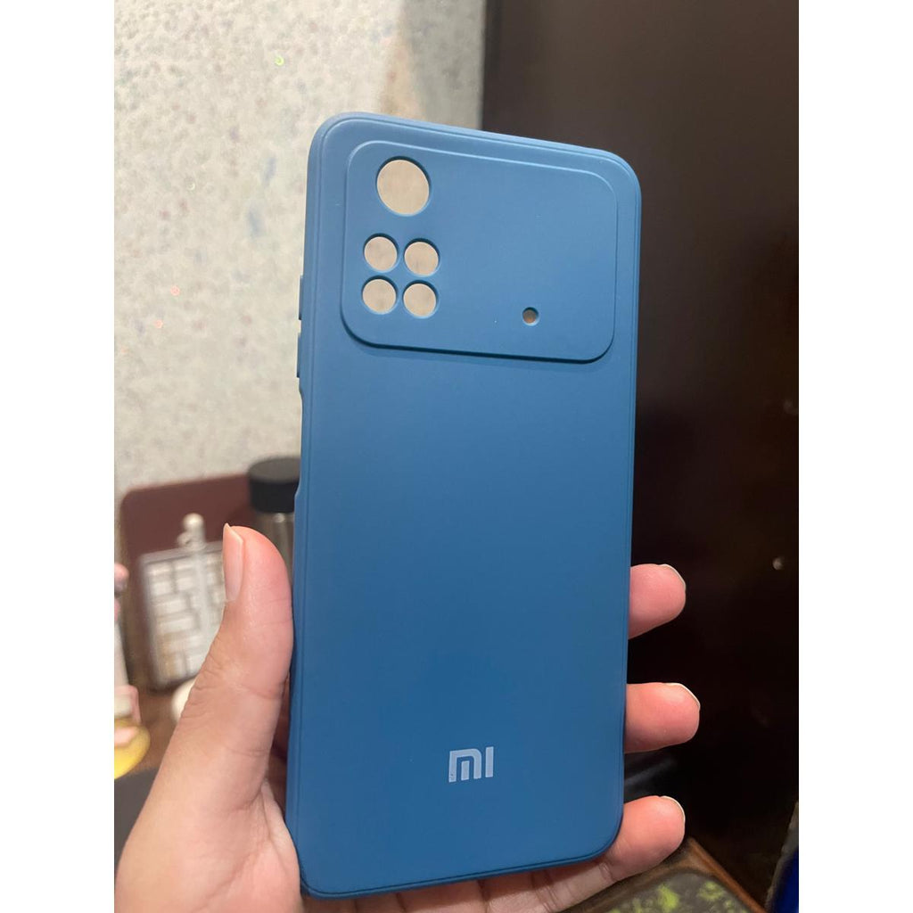 Poco M4 Pro Liquid Silicone Back Logo Case Cover