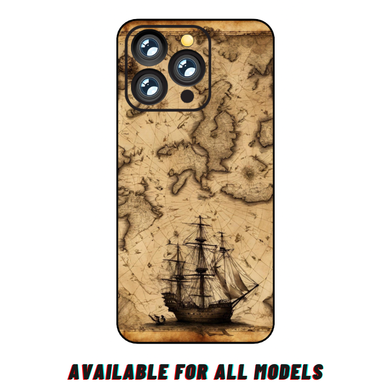 iPhone 15 Pro Max Premium Quality 3D Engraved Skin Wrap Sheet with Edges
