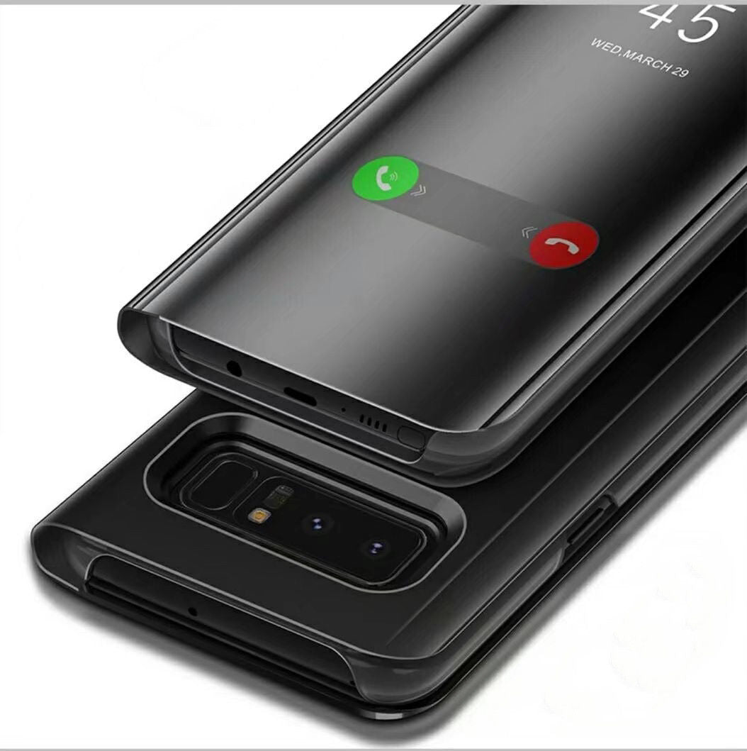 Samsung Galaxy Note 8 Luxury Clear View Mirror Flip Cover 360 Protection