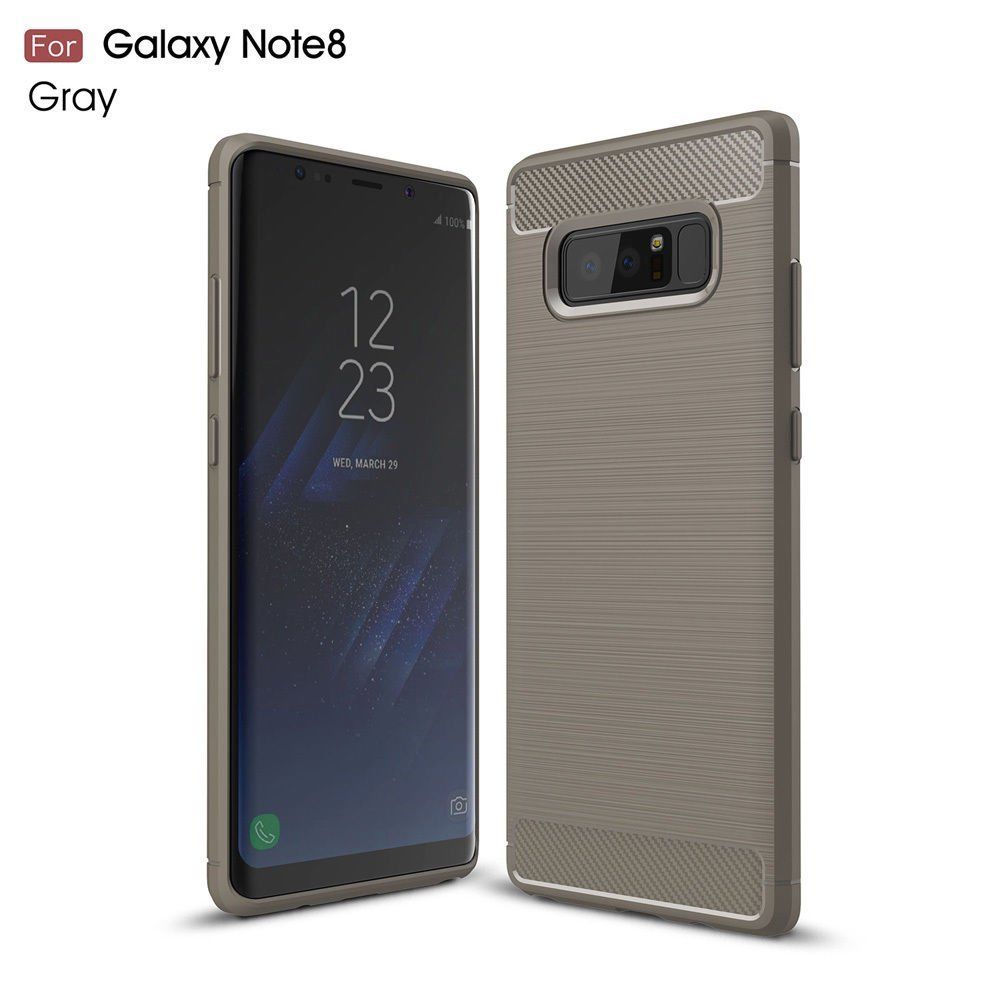 Samsung Galaxy Note 8 Shockproof Hybrid Carbon Fiber Rubber Case Cover