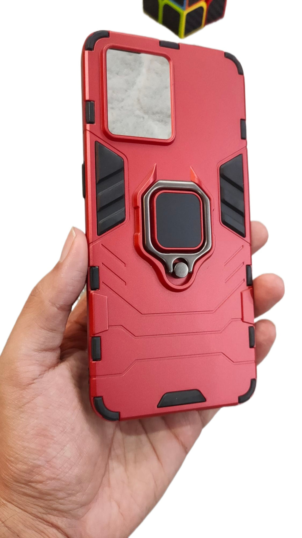 Oppo F21 Pro 4G/Reno 7 4G Shockproof Hybrid Magnetic Ring Holder Back Case