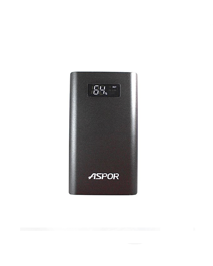 Aspor Qualcomm Quick Charge 3.0 Intelligent Output 10000 mAh Power Bank Q388-Black