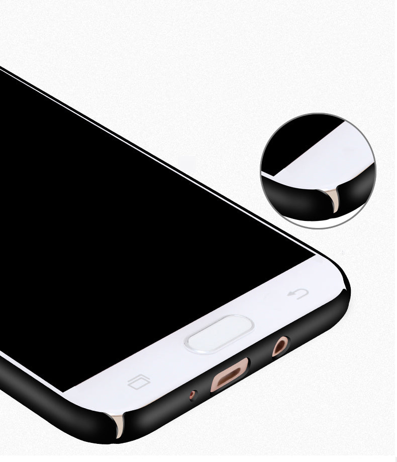 Samsung Galaxy J7 Max Heat Dissipation Shockproof Plastic PC Case - Black
