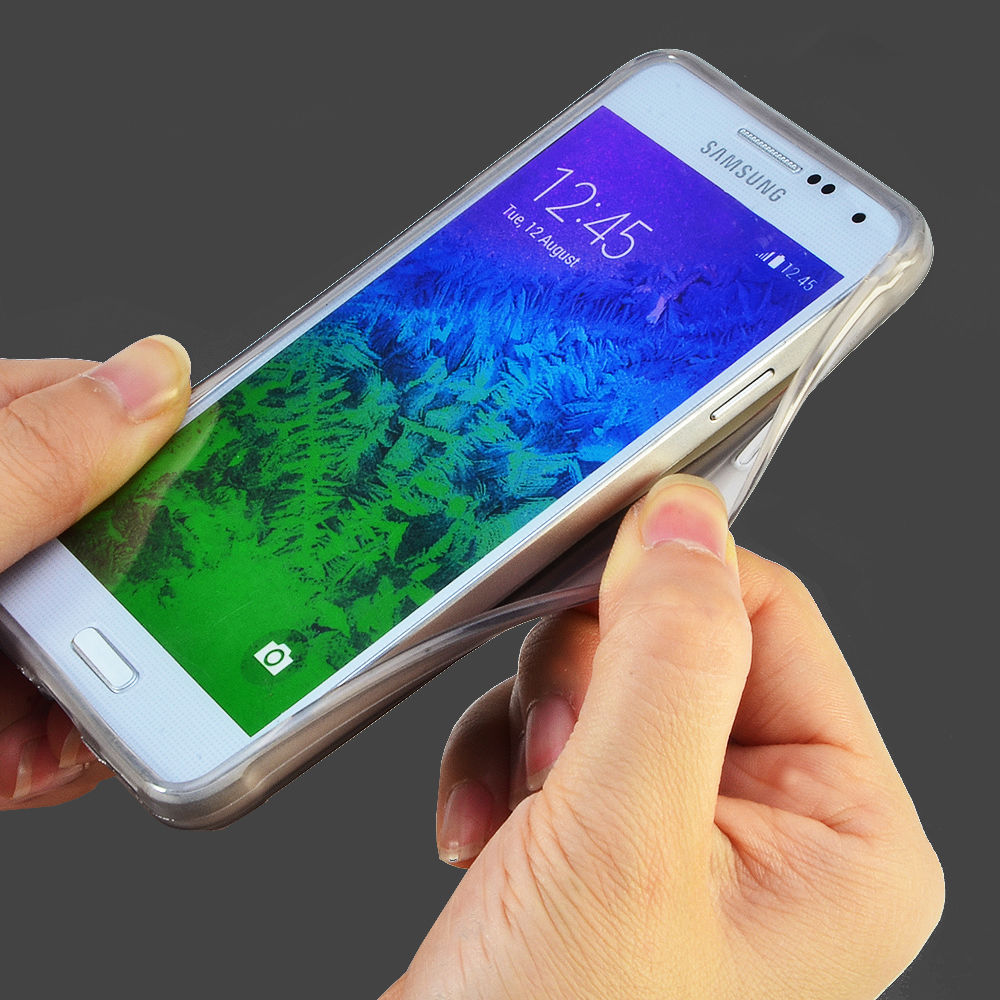 TPU PU Leather Card Case Cover For Samsung Galaxy Alpha G850F
