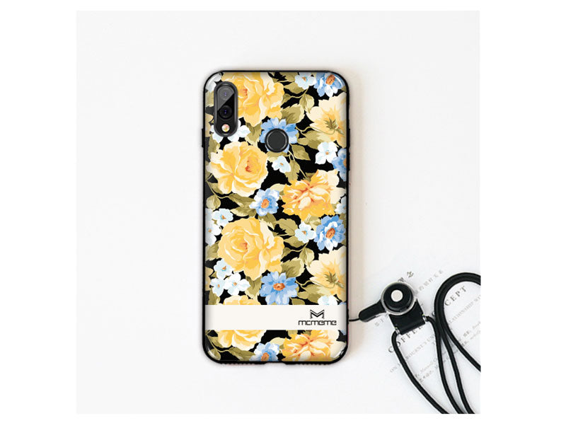 Beautiful 3D Flowers Ultra Thin Soft TPU Case for Huawei P20 Lite