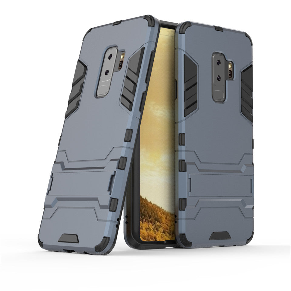 Samsung Galaxy S9 Plus Shockproof Hybrid Kickstand Back Case Cover - Blue