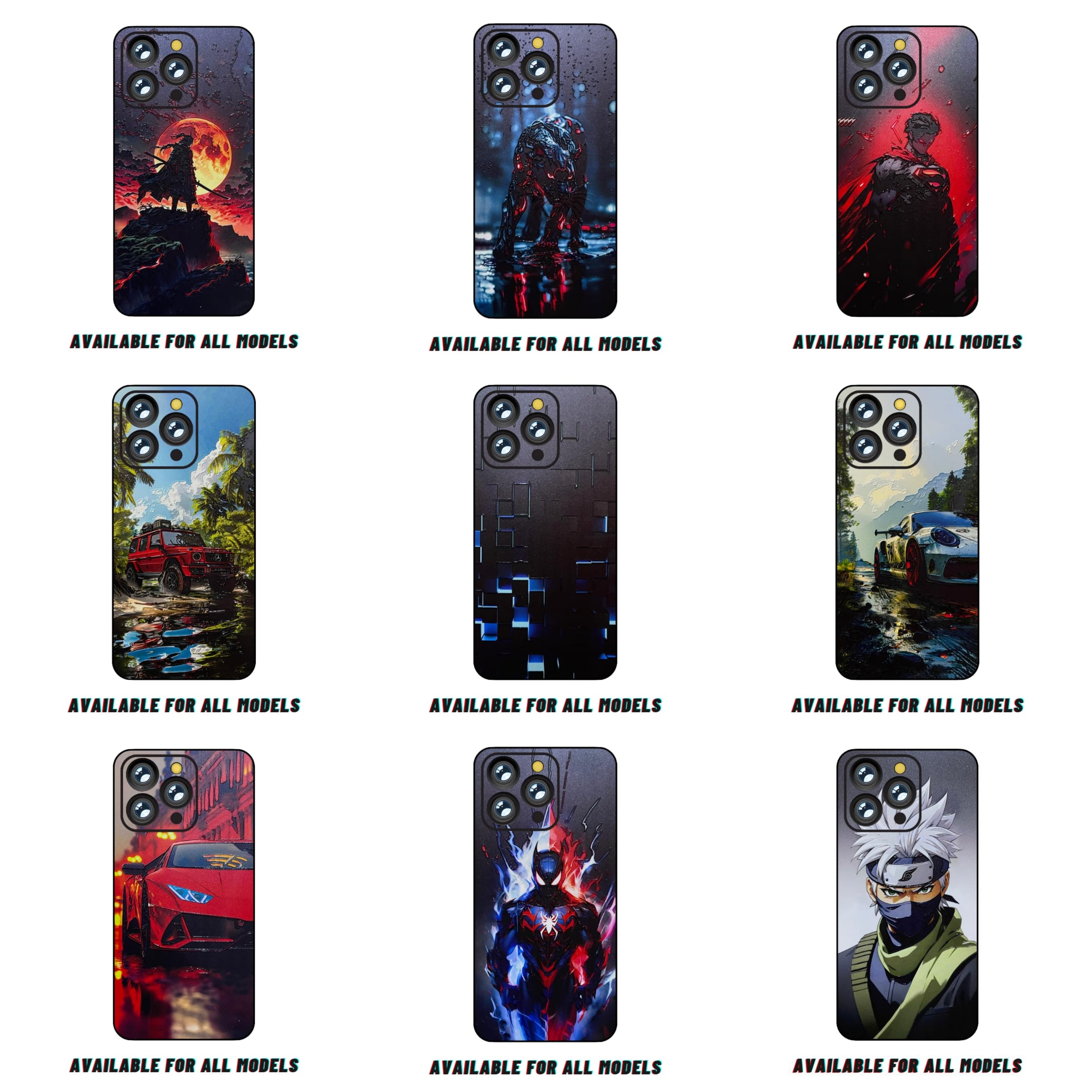 Premium Quality 3D Full Body Skin Wrap for All Models