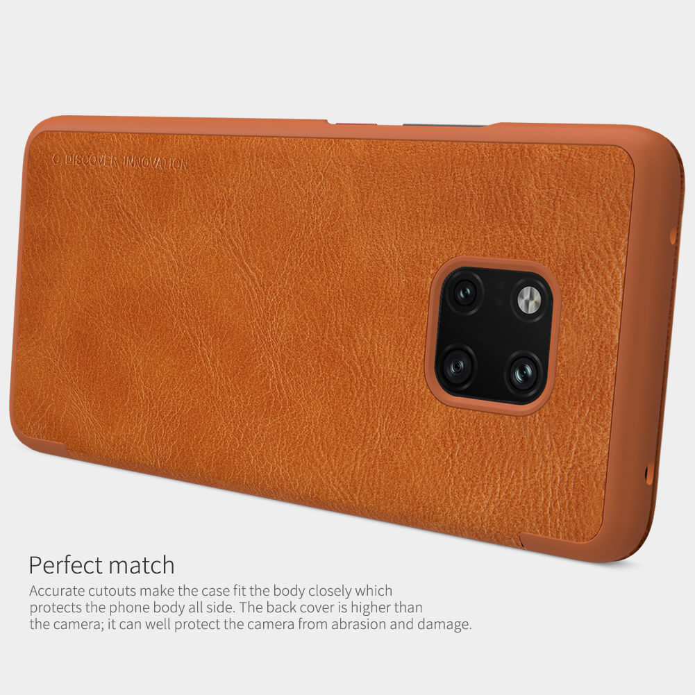 Huawei Mate 20 Pro Nillkin QIN Leather Card Window Wallet Flip Case 100% Official