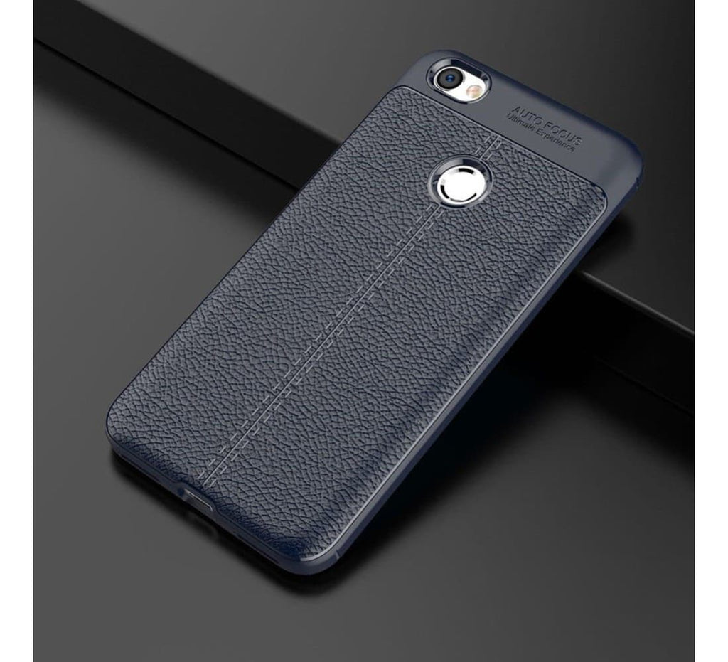 Oppo F5 Luxury Shockproof Auto Focus Design Soft TPU Back Cover - Blue
