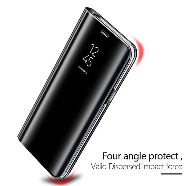 Samsung Galaxy J7 Max Luxury Clear View Mirror Flip Cover 360 Protection