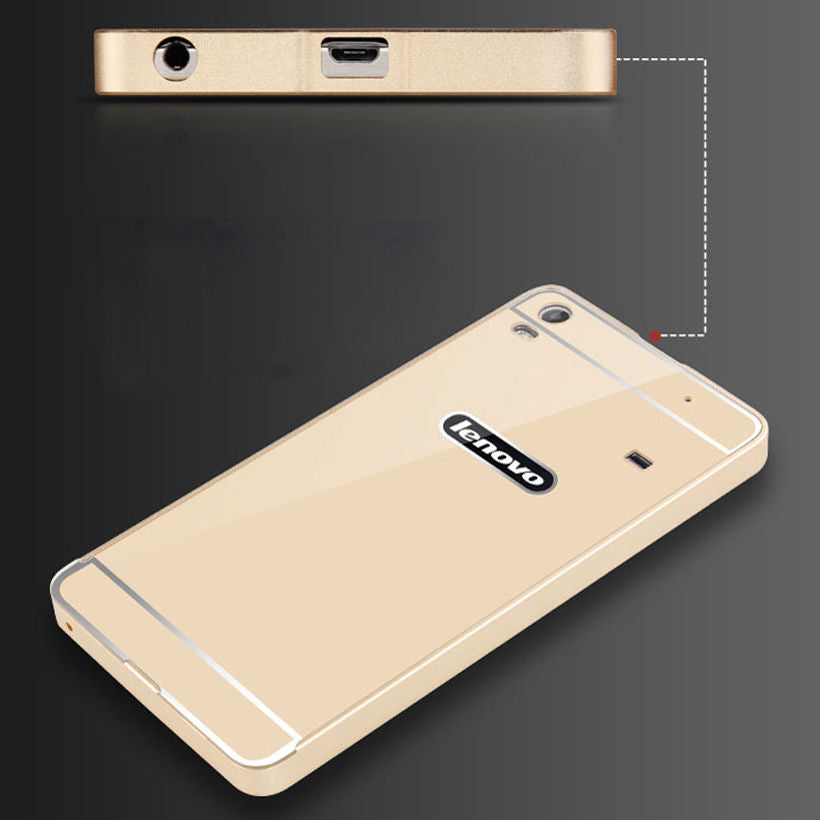 Aluminum Metal Hard Bumper + Back Skin Phone Case Cover For Lenovo ZUK Z1