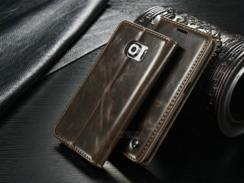 Luxury Leather Magnet Wallet Cover Case for Samsung Galaxy Note Edge