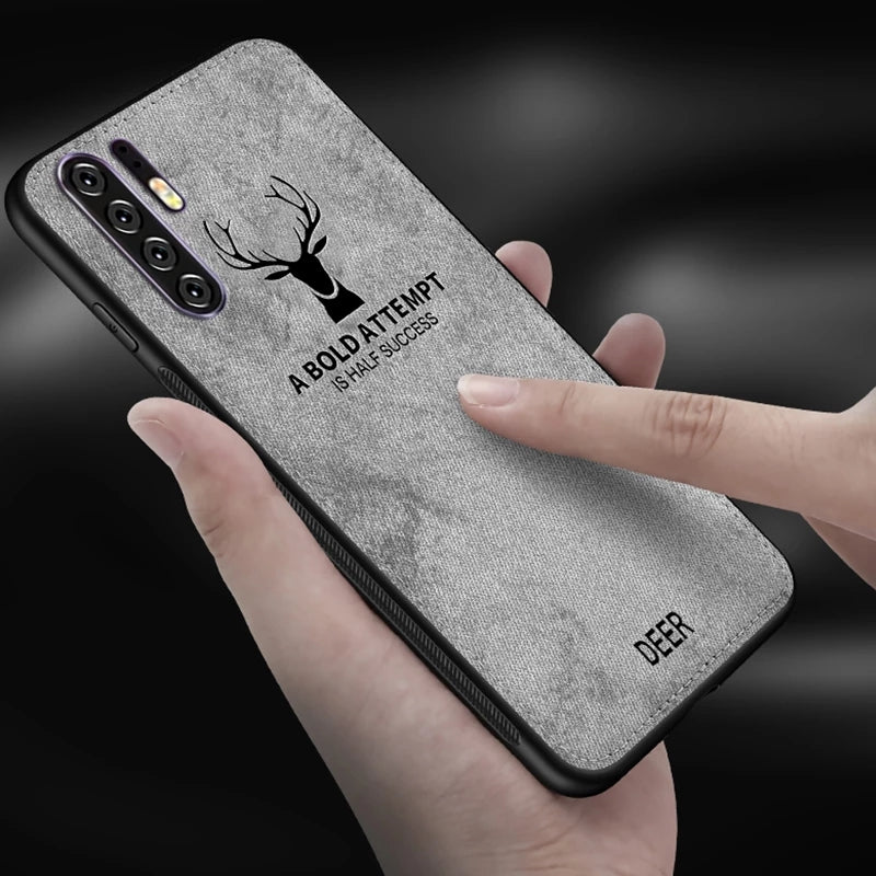 Huawei P30 Pro Leather Pattern Soft Fabric Cover