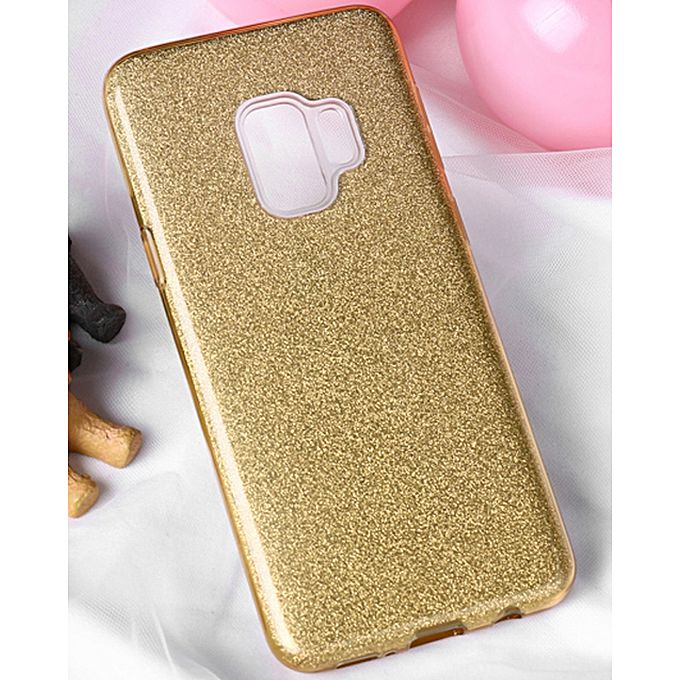 Samsung Galaxy J6 2018 Shinning Glitter Soft Back Cover - Gold