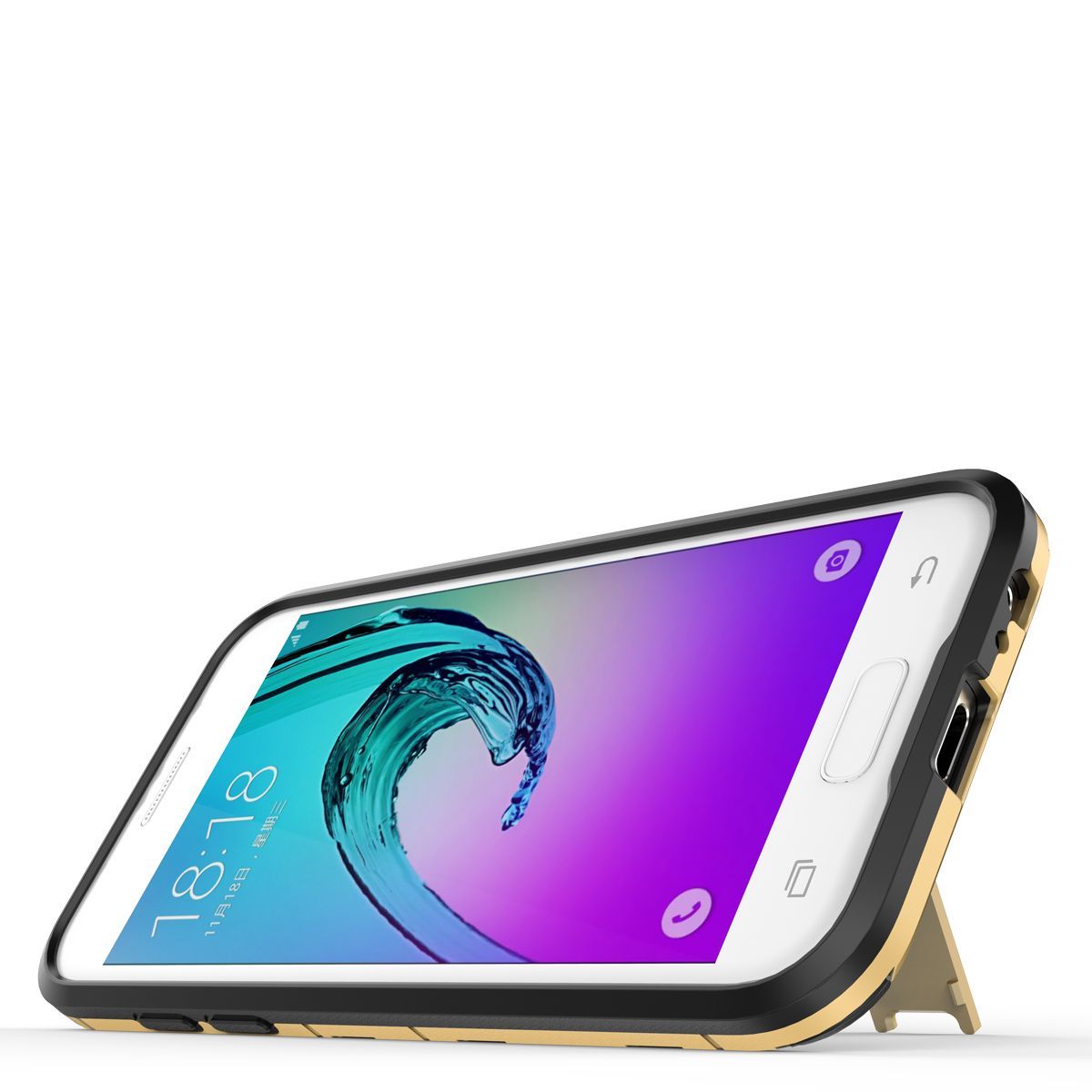 Samsung Galaxy A3 2017 Case Hard Armor Kickstand Protective Phone Cover