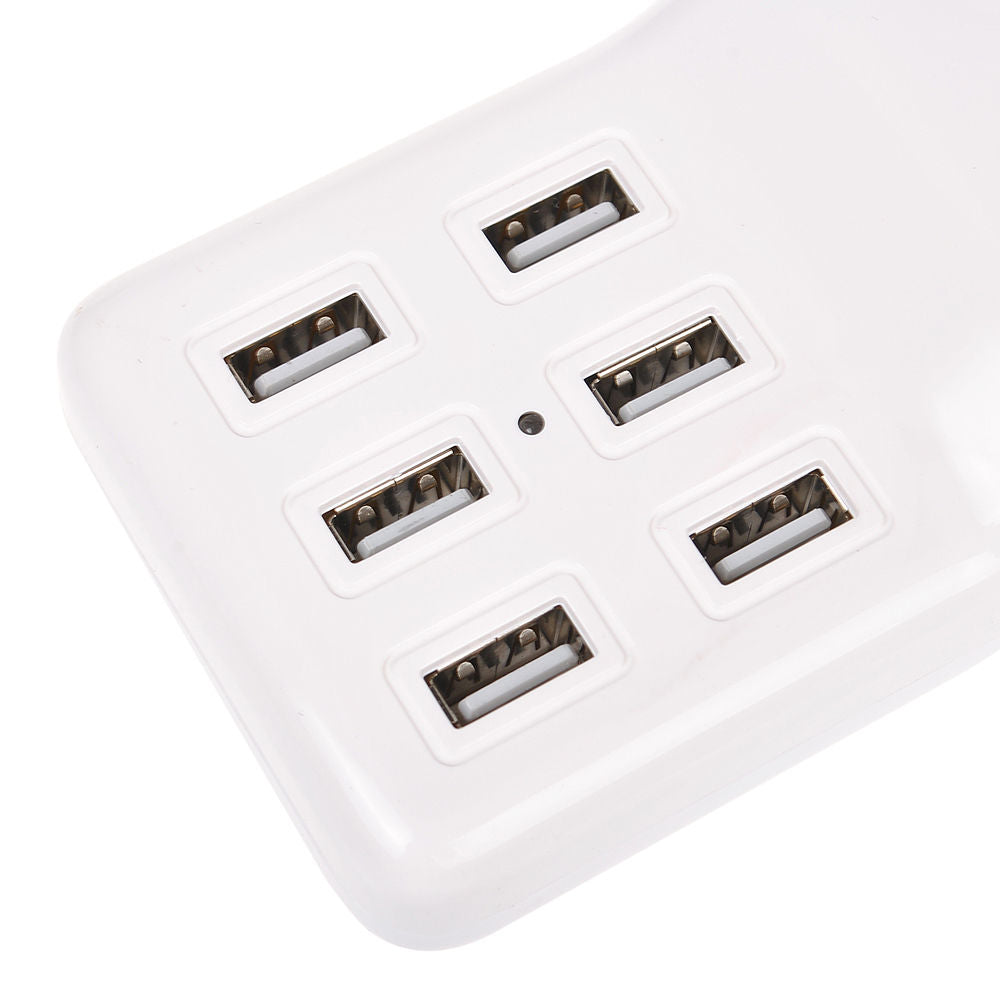 Universal 6 USB Multi-Port Travel Wall Charger Desktop Quick Charging Station