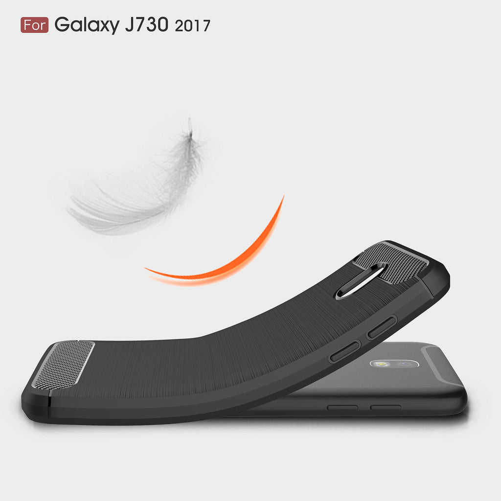 Samsung Galaxy J7 Pro / J7(2017) Ultra thin Brushed Soft Rubber Back Case Cover
