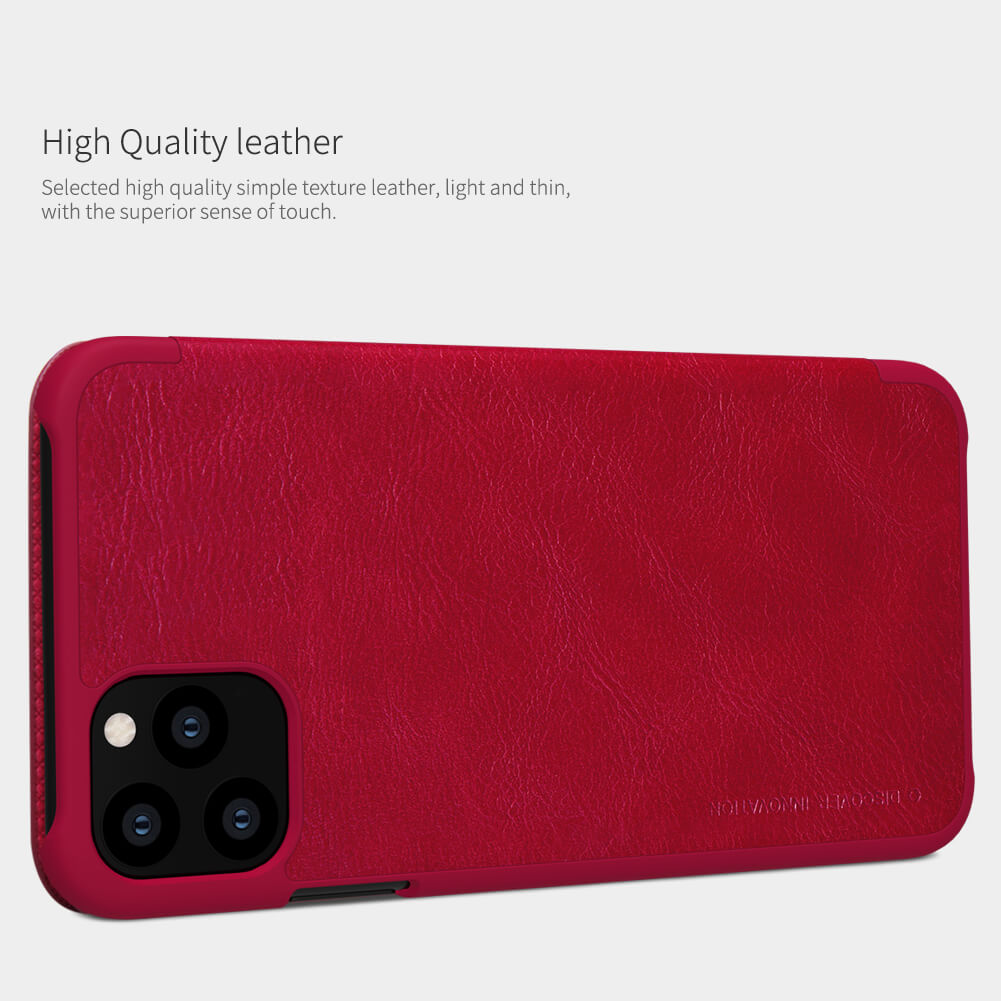 iPhone 11 Pro 5.8 Nillkin QIN Leather Card Wallet Flip Case 100% Official