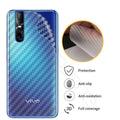 Vivo V15 Pro Carbon Fiber Back Anti Fingerprint Sheet Skin Wrap Transparent