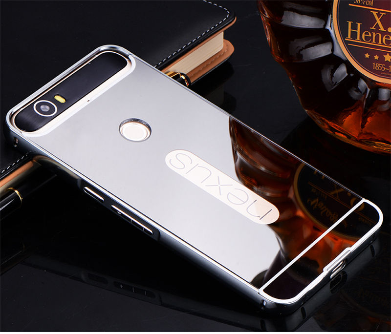 Huawei Nexus 6P Aluminum Metal Bumper Mirror Back Cover