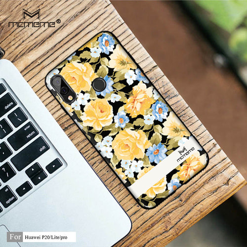 Beautiful 3D Flowers Ultra Thin Soft TPU Case for Huawei P20 Lite