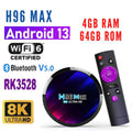 H96 MAX For Led Lcd Android TV 13.0 Version Tv Box 4GB RAM+64GB ROM