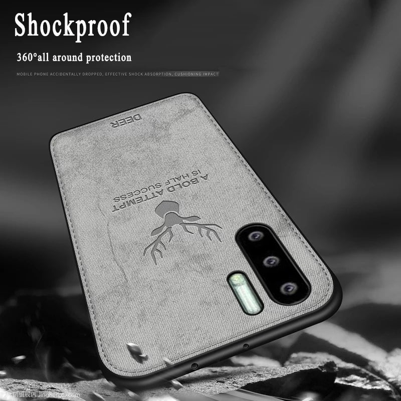 Huawei P30 Pro Leather Pattern Soft Fabric Cover
