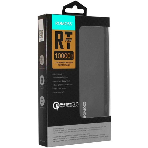 Romoss RT10 Pro 10000mAh Power bank Qualcomm 3.0 Fast Charging