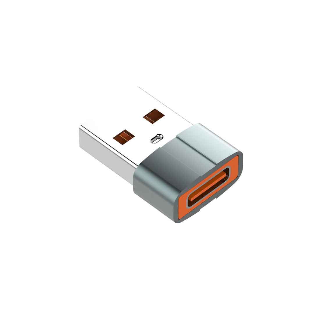 LDNIO USB A to Type-C Adapter – OTG USB Transfer, Fast Charge, Transmit, USB-C Laptop Adaptor 