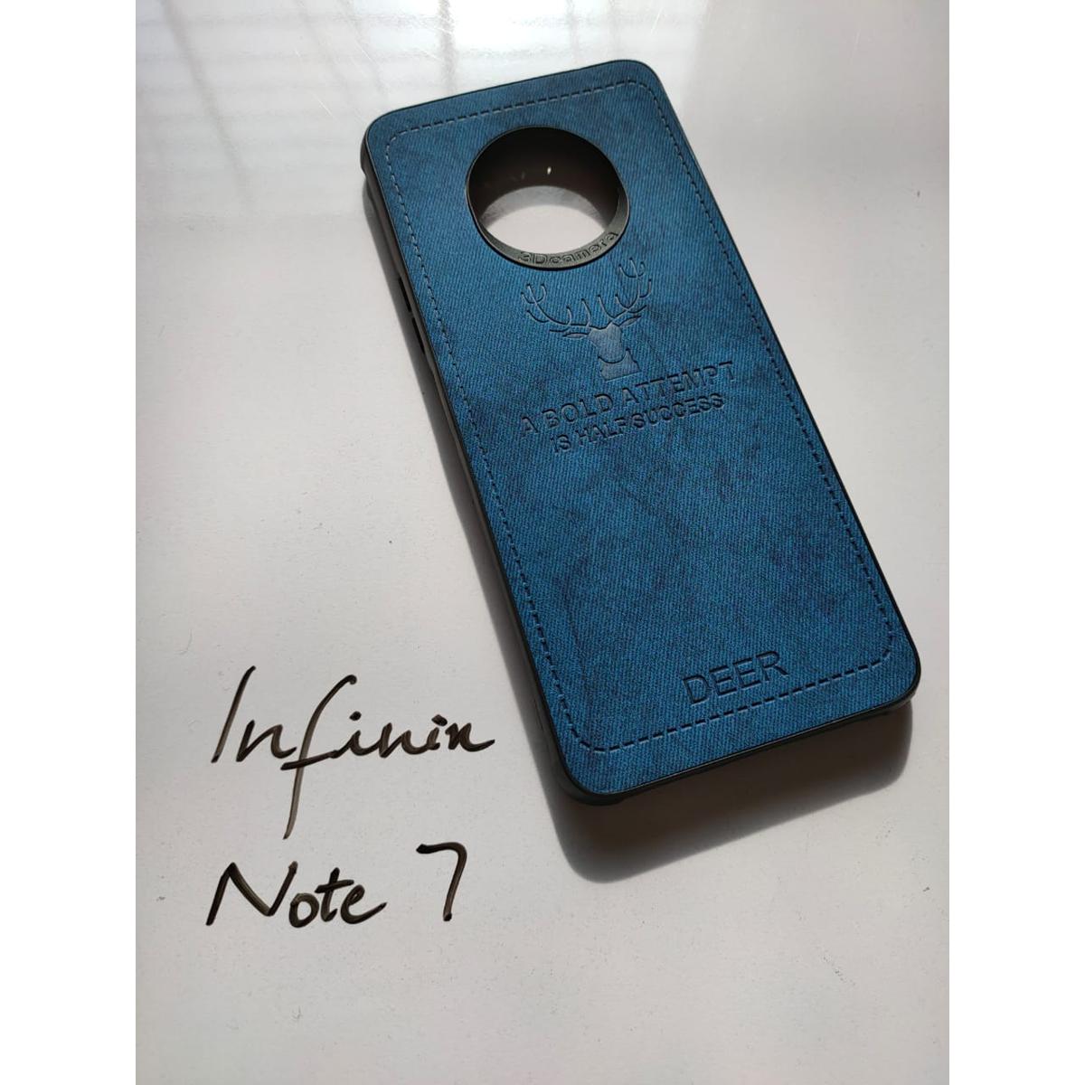 Infinix Note 7 Cover Soft Fabric Back Cover Case