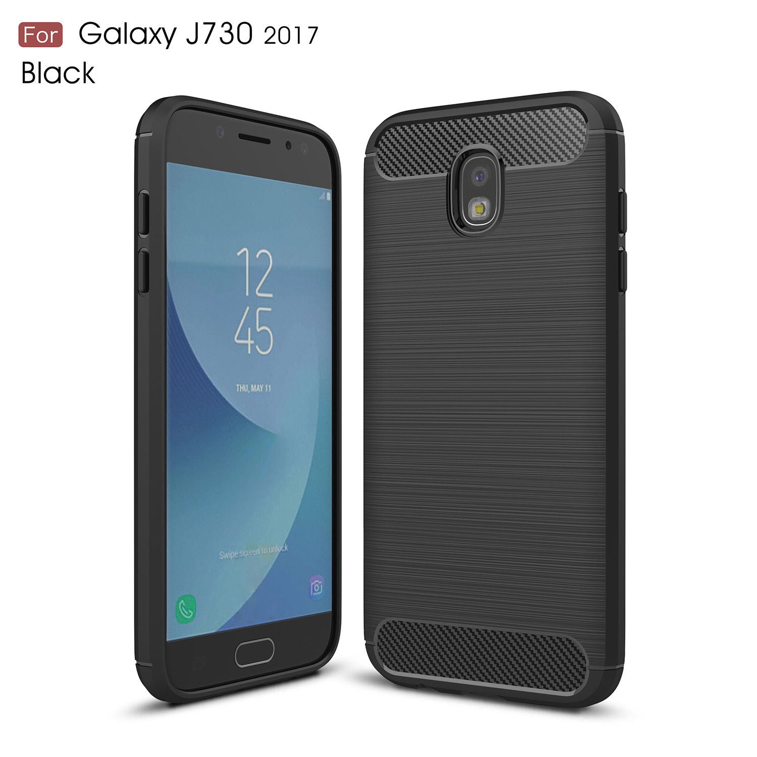 Samsung Galaxy J7 Pro / J7(2017) Ultra thin Brushed Soft Rubber Back Case Cover