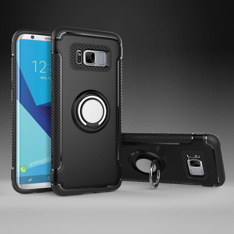 Samsung Galaxy Note 8 Shockproof Hybrid Magnetic Holder Ring Back Case Cover