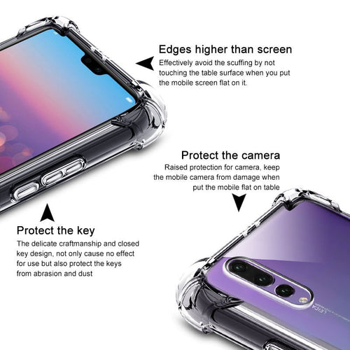Huawei P20 Pro Shockproof Transparent Airbag Silicone Cover