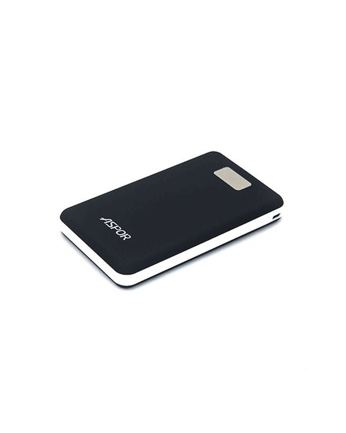 Aspor 3.0A Output 20000mAh Digital Display Power Bank A398 - Black