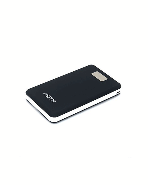 Aspor 3.0A Output 20000mAh Digital Display Power Bank A398 - Black