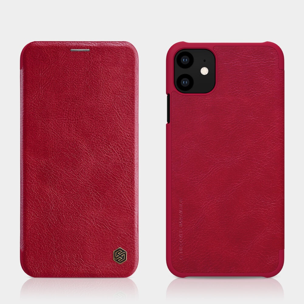 iPhone 11 6.1 Nillkin QIN Leather Card Wallet Flip Case 100% Official