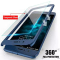 Huawei Y9 2019 Cover 360 front back cover with Glass protector
