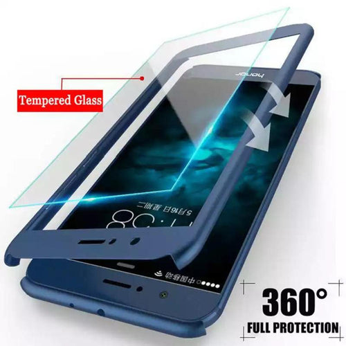 Huawei Y9 2019 Cover 360 front back cover with Glass protector