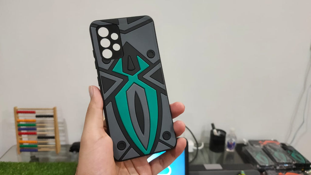 Samsung A32 Shockproof Cover Spider Design Rugged Back Case