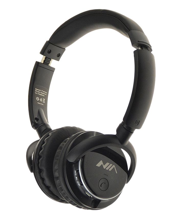 NIA Q1 Bluetooth Stereo Headphones Support TF Card FM Radio 