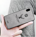 Huawei Nova 3i Leather Pattern Fabric Cover - Grey