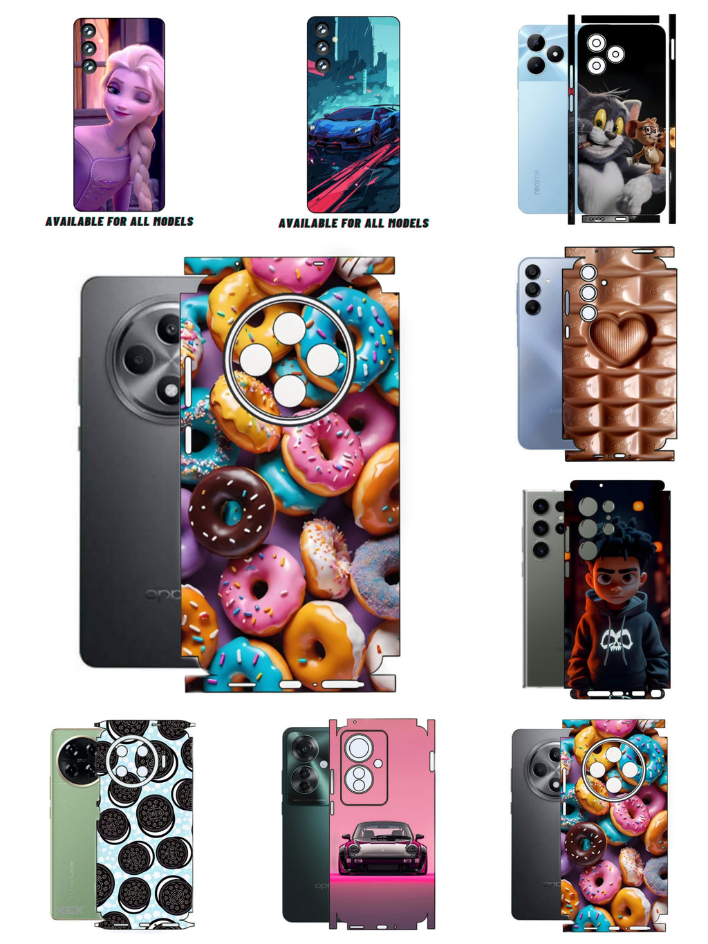 Print Back Full Body Skin Wrap for All Models