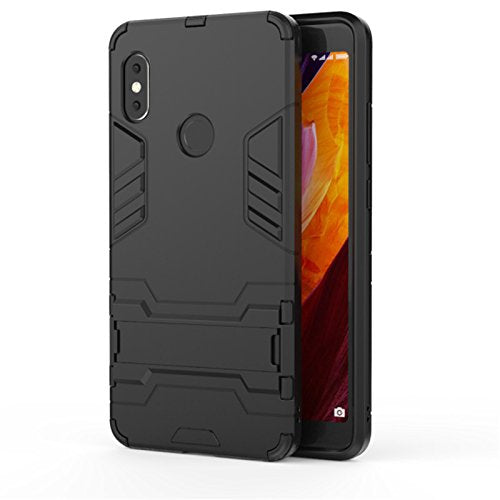Xiaomi Redmi Note 5 Pro Shockproof Hybrid Kickstand Back Case Cover - Black