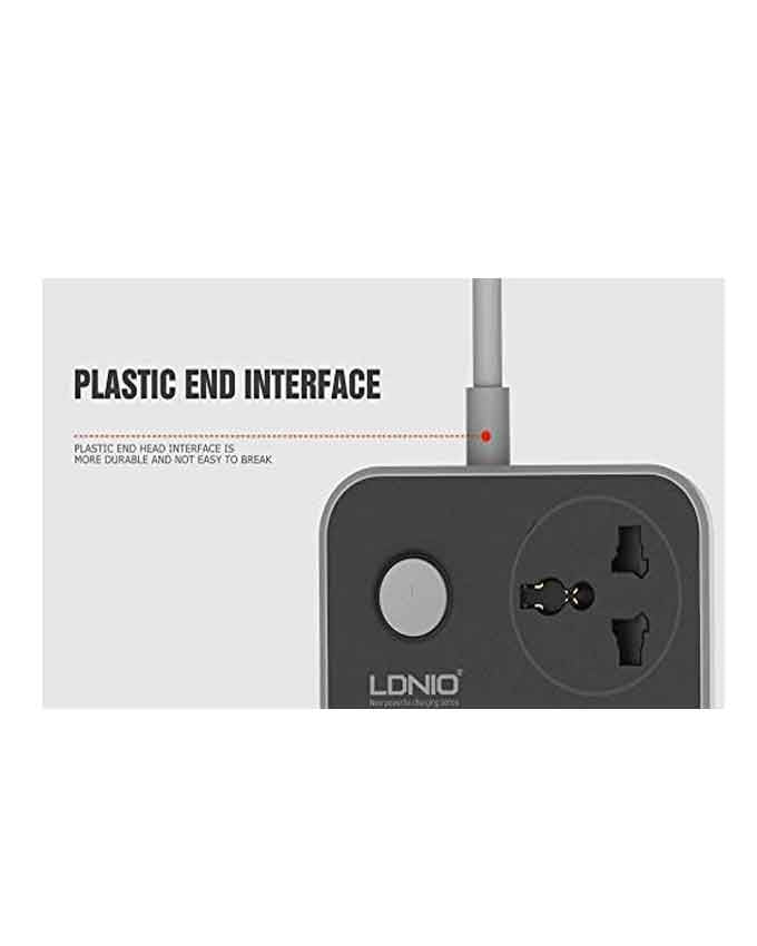 LDNIO SC3604 3.4A 2500W 6 USB Ports Power Strip - Grey