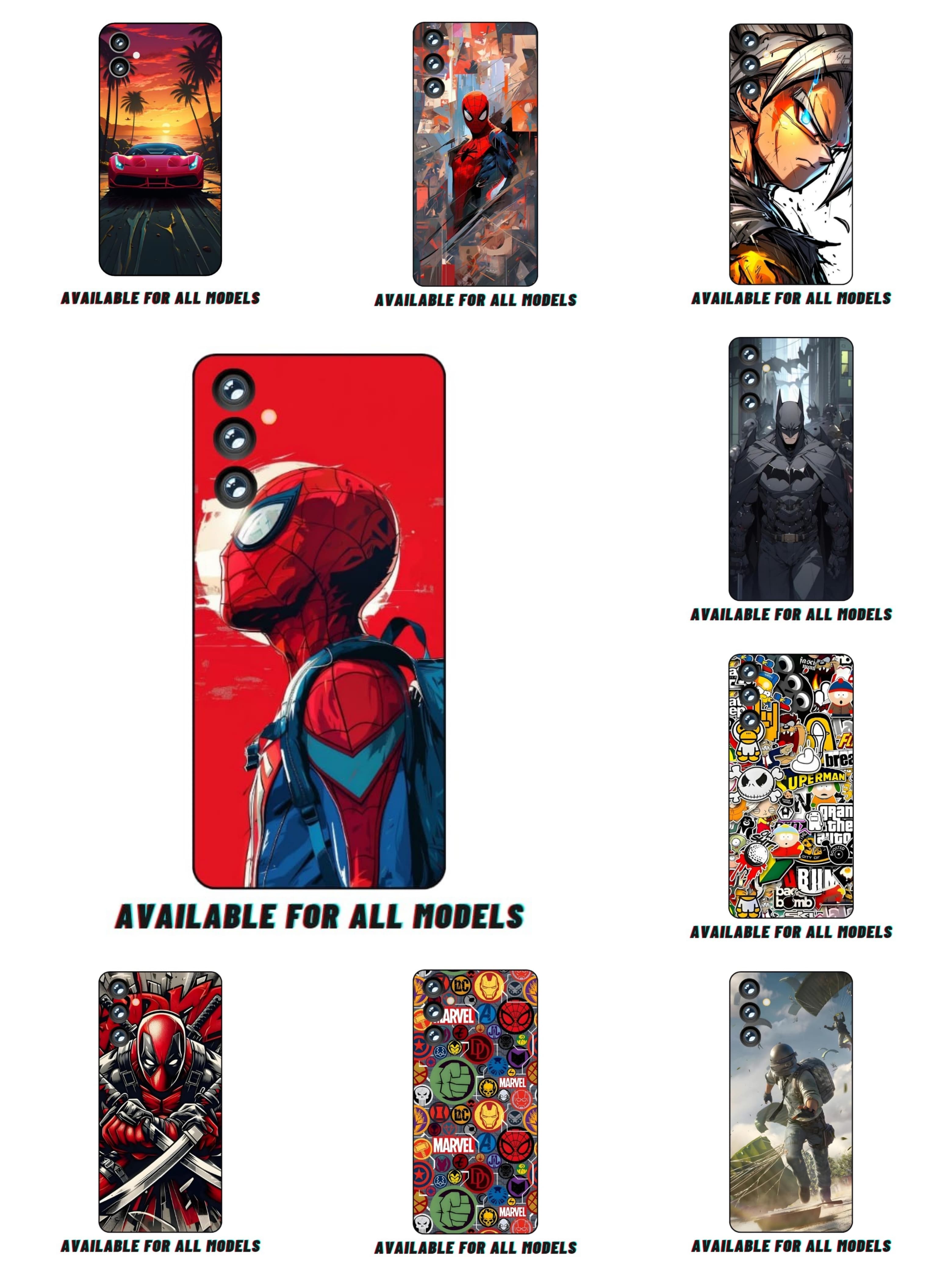 Print Back Full Body Skin Wrap for All Models
