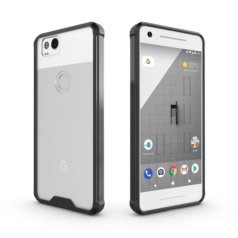 Google Pixel 2 XL Shockproof Hybrid Clear Bumper Case Cover