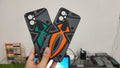 Oppo A76/Real me 9i Cover Spider Design Shockproof Rugged Rubber Back Case
