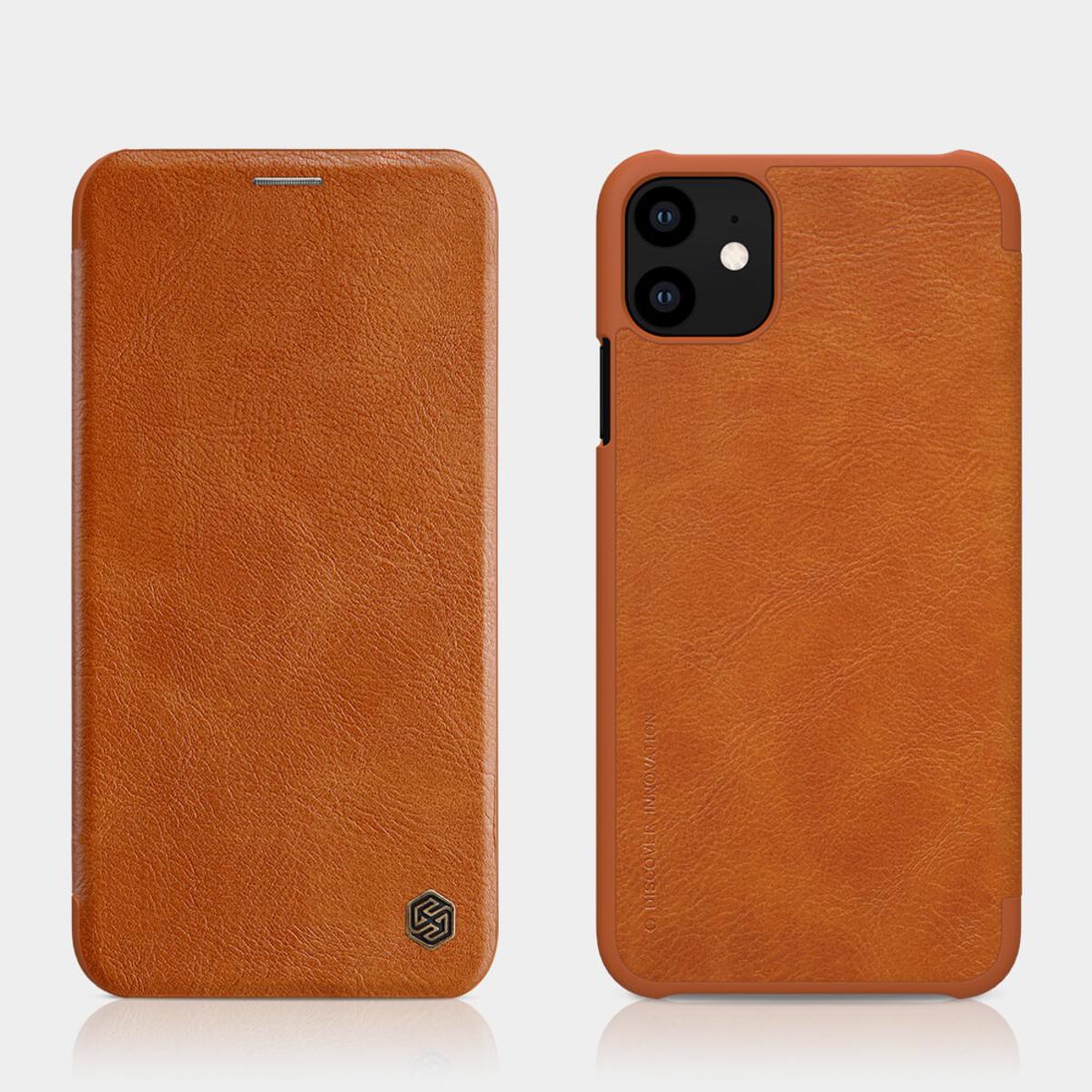 iPhone 11 6.1 Nillkin QIN Leather Card Wallet Flip Case 100% Official